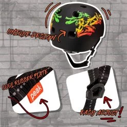 Crazy Safety Ramp Skater Helmet -Cycling clothing store crazy safety ramp skater helmet 1