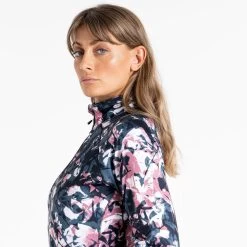Dare2B Divulge Floral Core Stretch Long Sleeve Base Layer -Cycling clothing store dare2b divulge floral core stretch long sleeve base layer 2