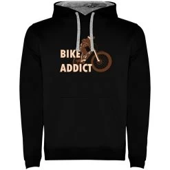 Bike Addict Two-Colour Hoodie
